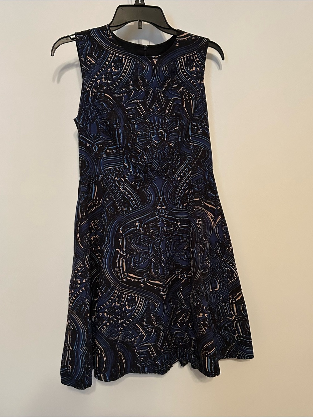 Nanette Lepore Navy and Black Sleeveless Mini Dress